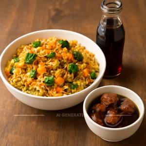 Veg Biryani With Double Ka Metha And Soft Drink 250ml