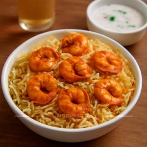 Mini Prawns Biryani