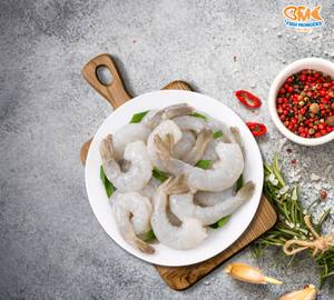White Prawns Medium Tail On – 640-680G