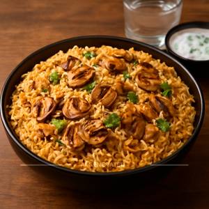 Mushroom Biryani Family