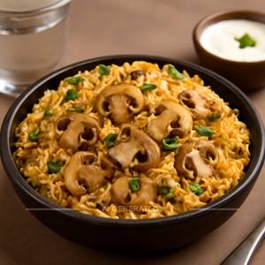Dingri Mushroom Biryani