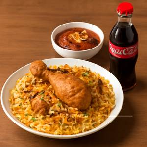 Goungra Chicken Biryani With Double Ka Metha And Soft Drink 250ml