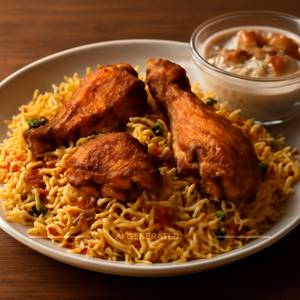 Chicken Fry Biryani [Mini] With Double Ka Meetha