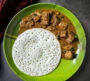 Kal Dosa 2 Pcs With Chicken Kuzhambu