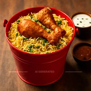 Red Bucket Special Chicken Biryani [2 Person]
