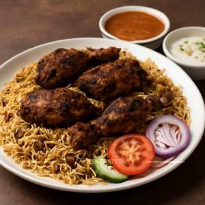 Chicken Black Roast Biryani