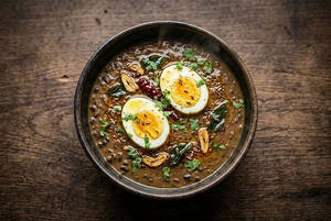 Black Dal Egg Tadka