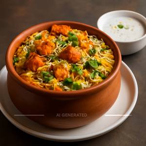 Zafrani Veg Dum Biryani - Handi