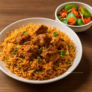 Mutton Biryani Boneless (single)