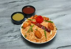 Schezwan Baby Corn Fried Rice
