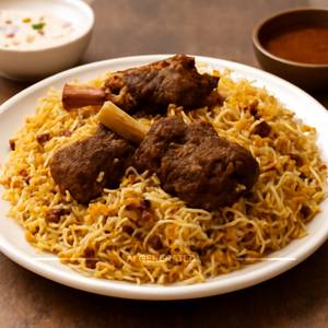 Full Mutton Biryani Double Ghosh