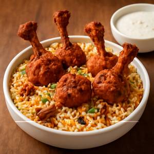Chicken Lollipop Biryani [Serves 2, Full]