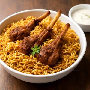Mutton Chop Biryani (4piece)