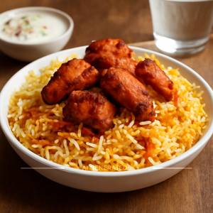Zafrani Chicken 65 Biryani