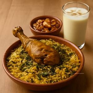Goungra Chicken Biryani With Double Ka Metha And Badam Milk
