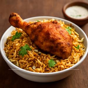Fried Piece Chicken Biryani