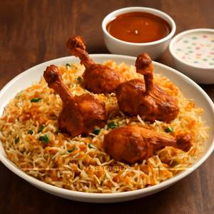 Zafrani Chicken Lollipop Biryani
