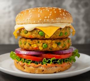 Double Tower Veg Burger