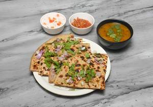 Pudina Stuffed Paratha