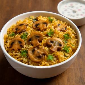Mushroom Biryani  1 Person