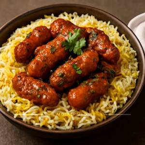 Zafrani Babycorn Manchurian Biryani