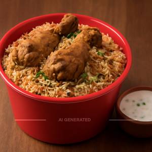 Red Bucket Special Chicken Biryani [2 Person]