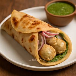 Malai Chicken Kebab Roll