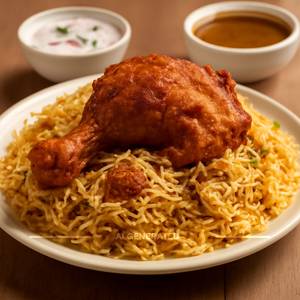 Chicken Fry Piece Biryani Single