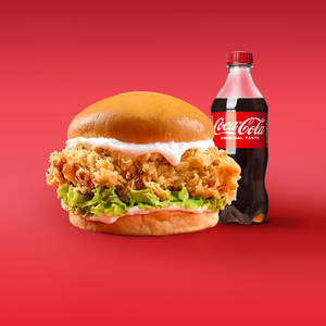 The Guys Chicken Burger + Coke