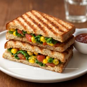 Grilled Veg Corn Sandwich