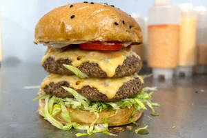Twin Patty Buff Cheese Bomb Burger