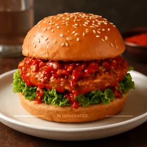 Chicken Chilli Garlic Burger