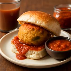 Schezwan Vada Pav