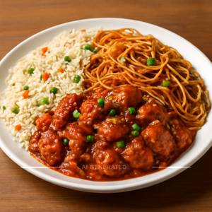 Chicken Schezwan Triple Noodles