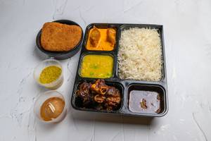 Rice-fish Fry-mutton Ghee Roast Combo (c-43)