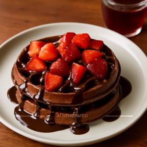 Ob Strawberry + Chocolate Double Waffle