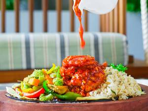 Prawns Sizzler In Spicy Bbq Sauce