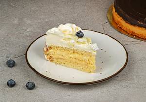 Italian White Forest Cake Slice