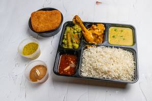Rice-fish Fry-chicken Ghee Roast Combo (c-39)