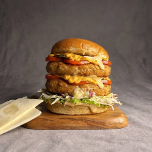 Twin Patty Chicken Cheese Bomb Burger