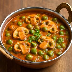 Kadai Mushroom Matar Masala