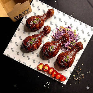 (4 Pcs) Korean Fried Crispy Chicken Legs [with Coleslaw]