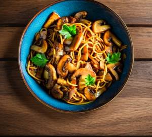 Schezwan Mushroom Noodles