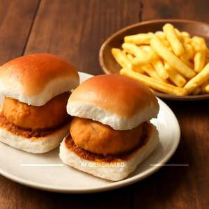 Vada Pav [2] + French Fries