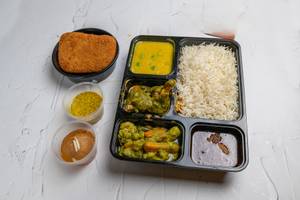 Rice-fish Fry-mutton Kancha Lonka Combo (c-42)
