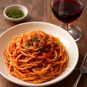 Arrabiata Spaghetti In Red Wine
