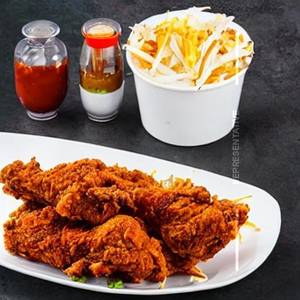 Special fried chicken shawarma