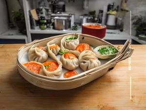 Paneer Momos Steam