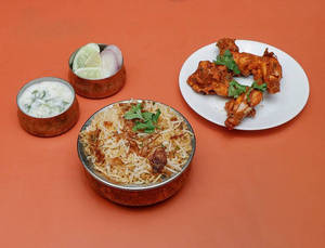 Executive Biryani Rice + Chicken Wings