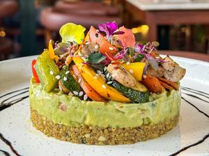 Grilled Vegetable Quinoa Guacamole